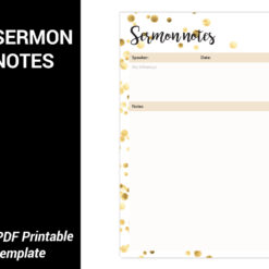 Sermon notes template