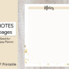 Digital Note Page Template