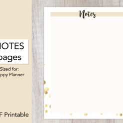 Digital Note Page Template