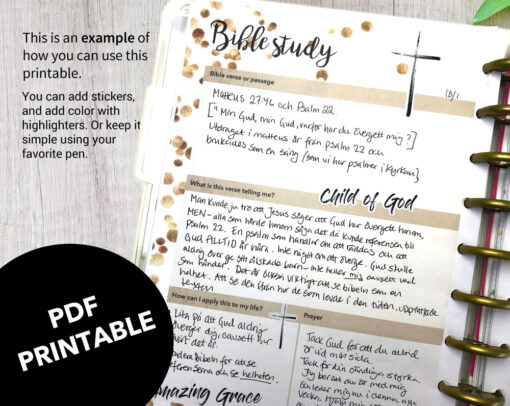 Bible Study Template Printable