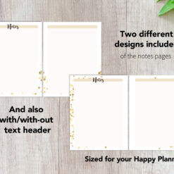 Digital Note Page Template