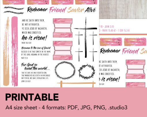 Digital Bible Journaling Kit | RISEN kit - Image 4