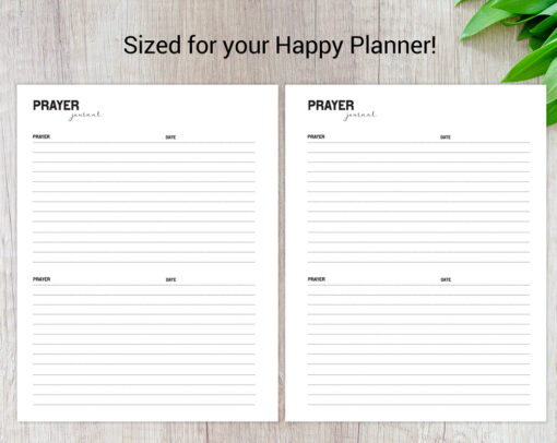 Prayer Journal Template Insert