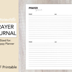 Prayer Journal Template Insert