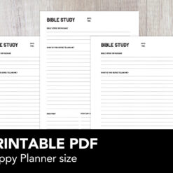 Bible Study Printable Template