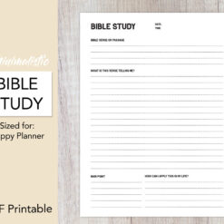 Bible Study Printable Template