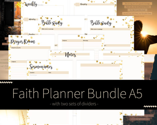 Faith Planner A5 Bundle - Confetti Collection