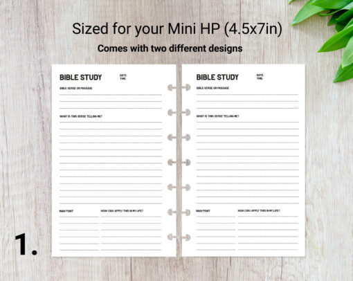 Faith Planner Bundle - Mini HP Size - Image 3