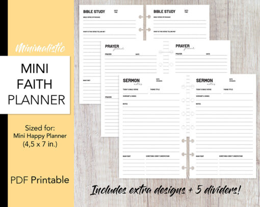 Faith Planner Bundle - Mini HP Size