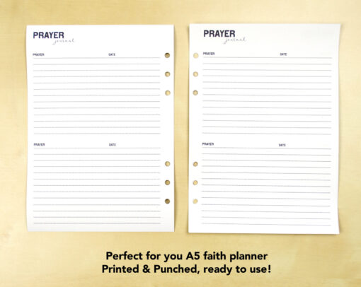 A5 Prayer Journal Inserts Printed & Shipped - Image 4