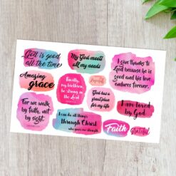 Decorative Faith stickers