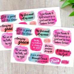 Decorative Faith stickers