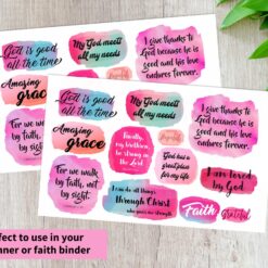 Decorative Faith stickers