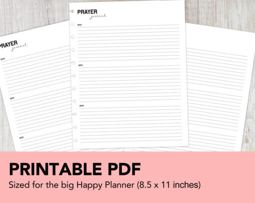 Prayer Journal - Big Happy Planner Size - Image 5