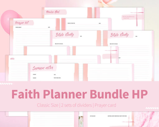 Faith Planner Bundle - HP Planner Classic Size | | Colorful edition - Image 4