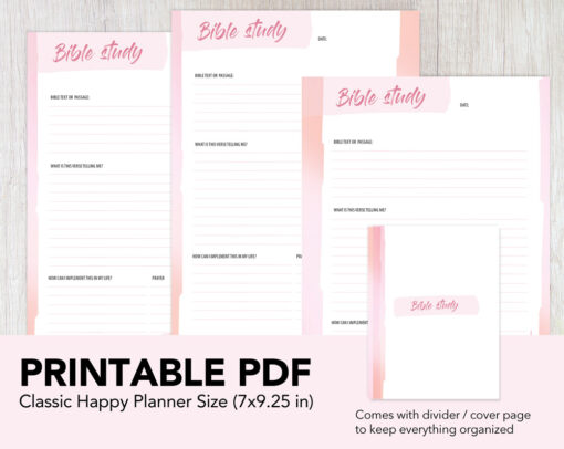 Bible Study Printable - HP Classic Size | Colorful edition - Image 3