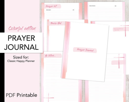 Prayer Journal - Classic HP Size | Colorful edition