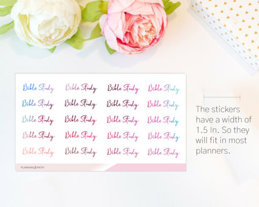 Bible Study - Script Sticker | Colorful collection - Image 4