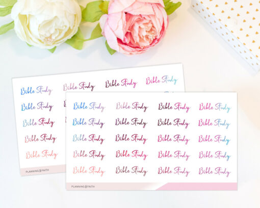 Bible Study - Script Sticker | Colorful collection - Image 5