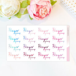 Prayer Group Planner Sticker