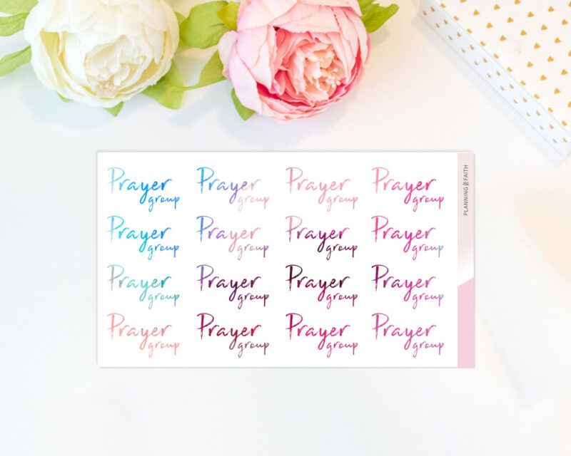 Prayer Group Planner Sticker