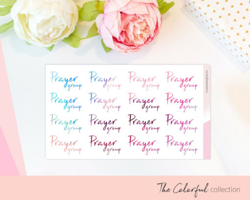 Prayer Group Planner Sticker