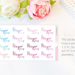 Prayer Group Planner Sticker