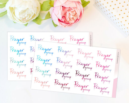 Prayer Group Planner Sticker