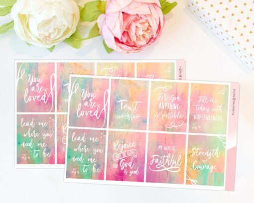 Watercolor stickers with Christian Affirmations - Image 4