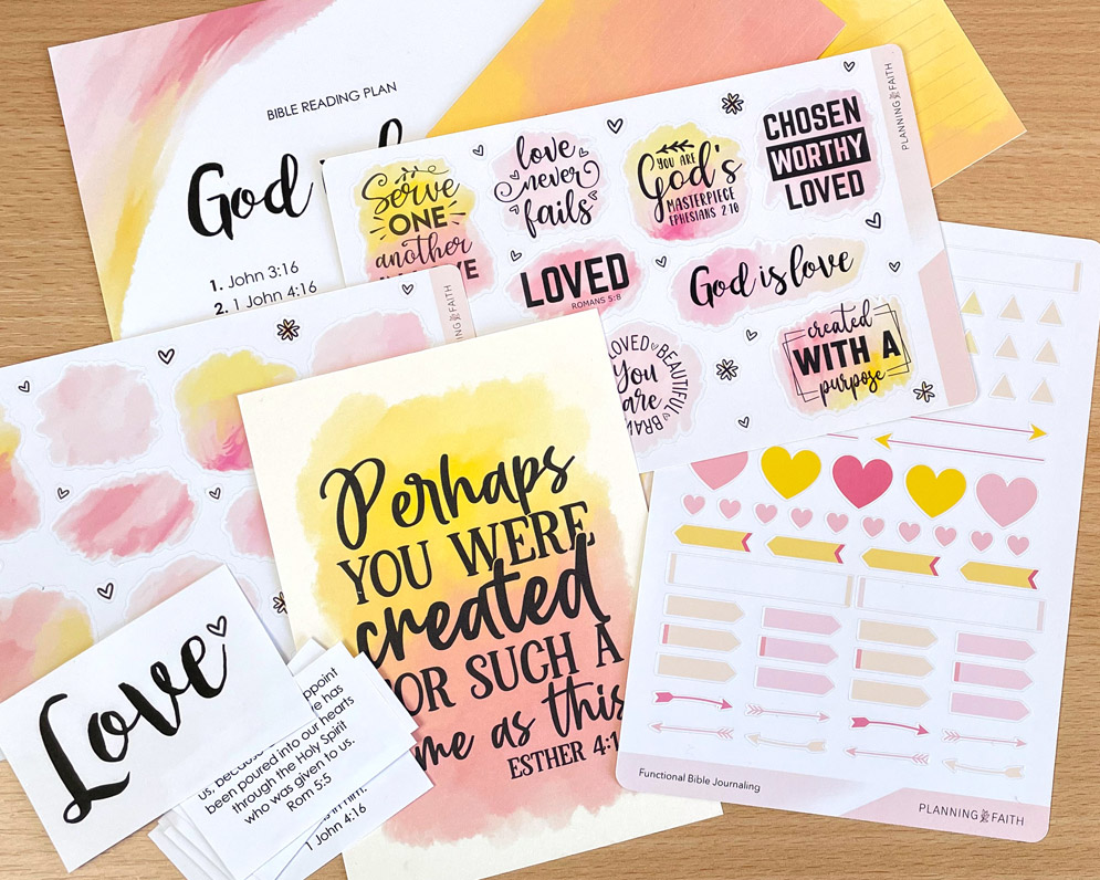 God is Love Bible Journaling Kit