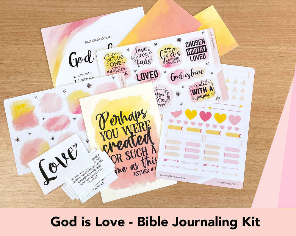 God is Love Bible Journaling Kit