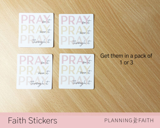 Pray Pray Pray - Vinyl Sticker - Image 4