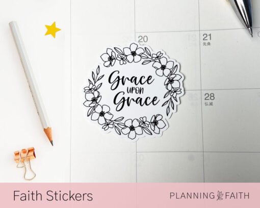 Grace upon Grace - Vinyl Sticker