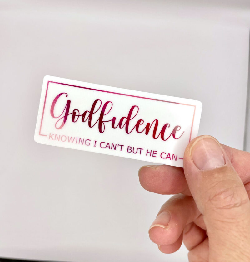 godfidence sticker