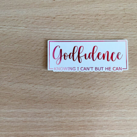 Godfidence vinyl sticker