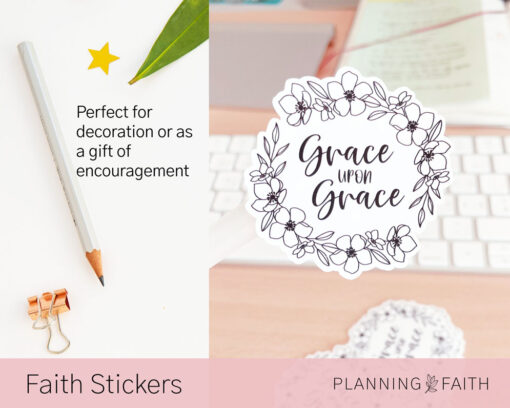 Grace upon Grace - Vinyl Sticker - Image 3