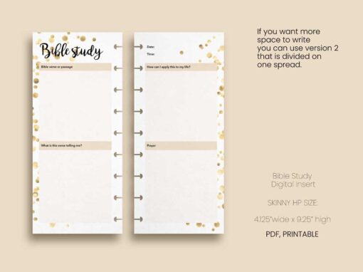 Bible Study Printable - HP Skinny Size | Confetti Collection - Image 4