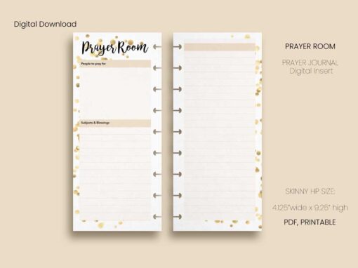 Prayer Journal - Skinny HP Size | Confetti Collection - Image 4