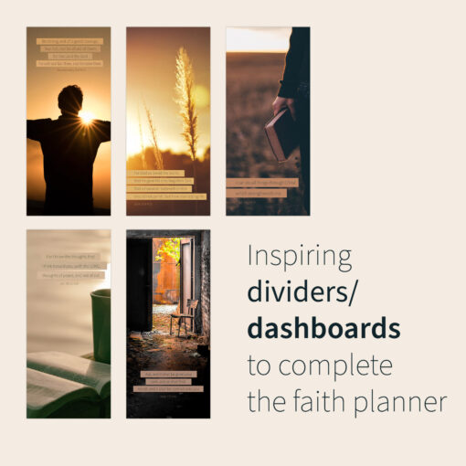 Faith Planner Bundle - HP Planner Skinny Size | Confetti Collection - Image 3