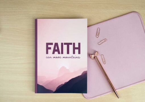 Notebook "Faith Can Move Mountains"