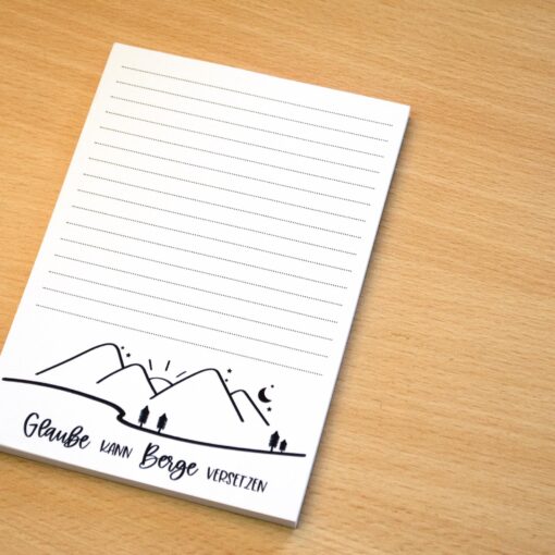 Notepad A6 - "Glaube kann Berge versetzen" - Image 3