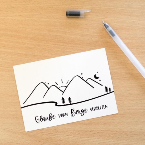 Greeting Card - Glaube kann Berge versetzen - Image 2