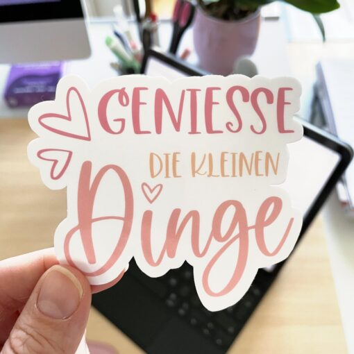 Vinyl Sticker - Geniesse die kleinen Dinge - Image 2