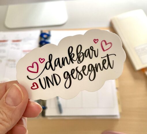 Vinyl Sticker - Dankbar und Gesegnet - Image 2