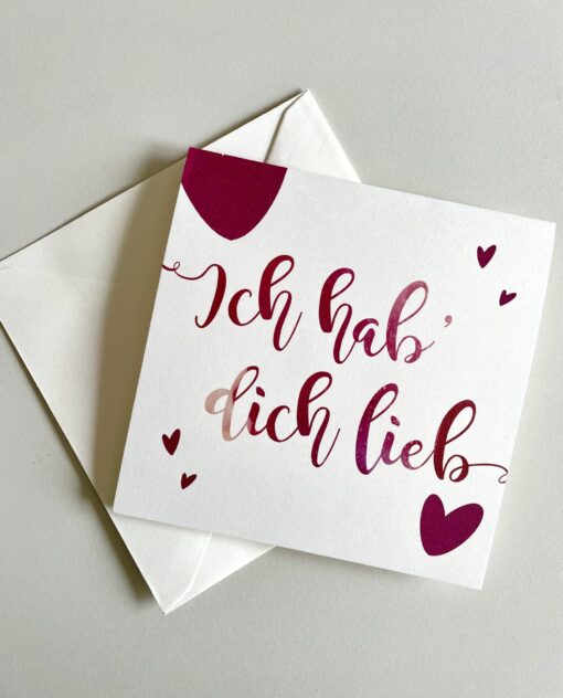 Greeting Card - Ich hab' dich lieb - Image 2