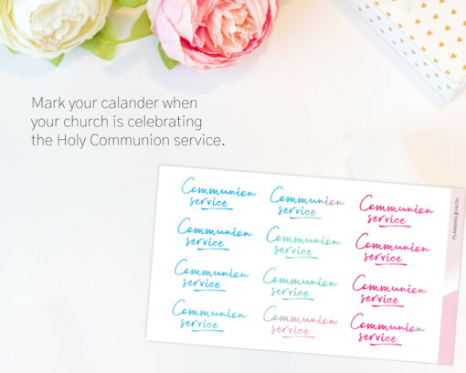 Communion service - Script Stickers | Color Collection - Image 2