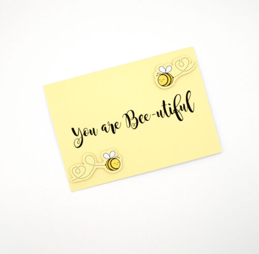 You are Bee-utiful - Handmade Greeting Card - Image 2