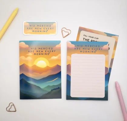 Stationery Bundle "His Mercies are New every Morning"
